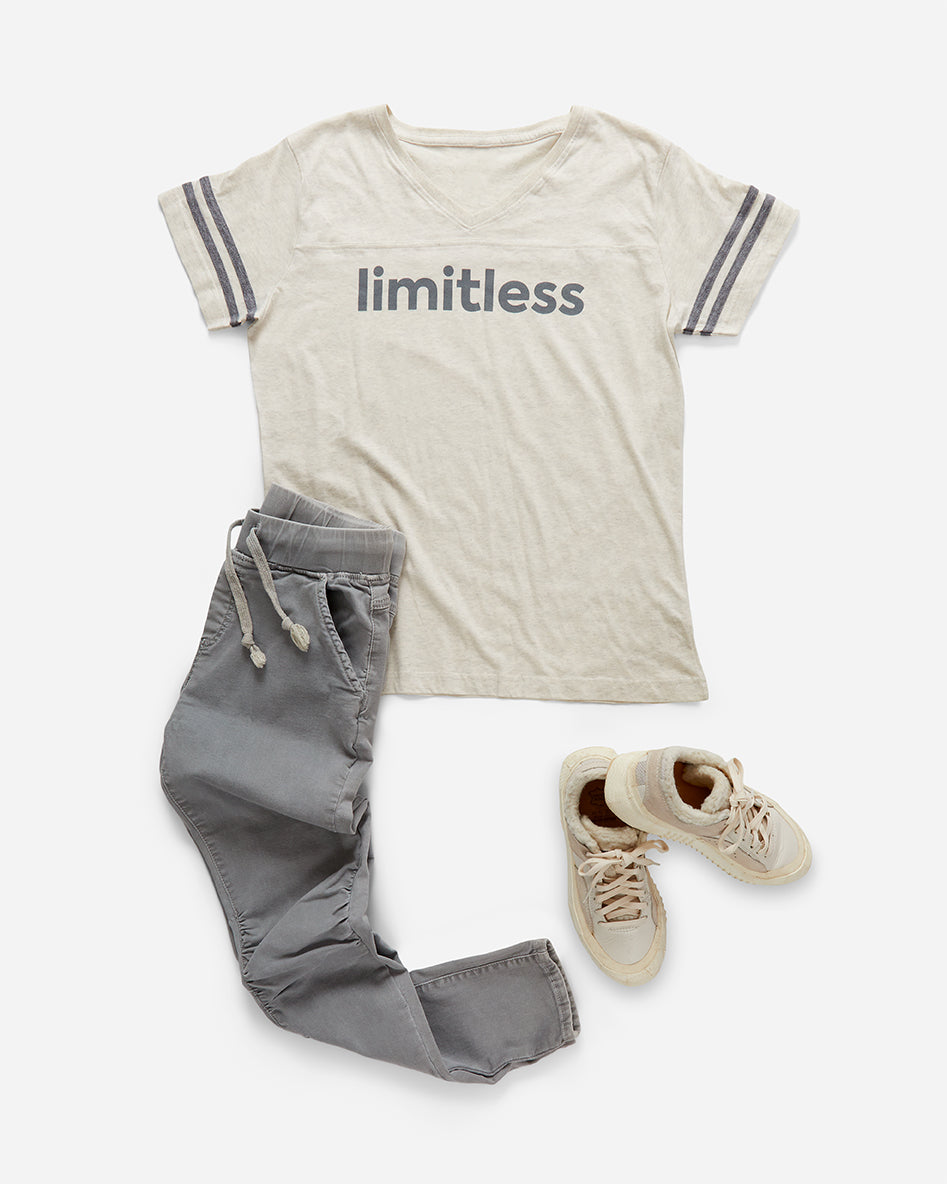 the action v neck tee